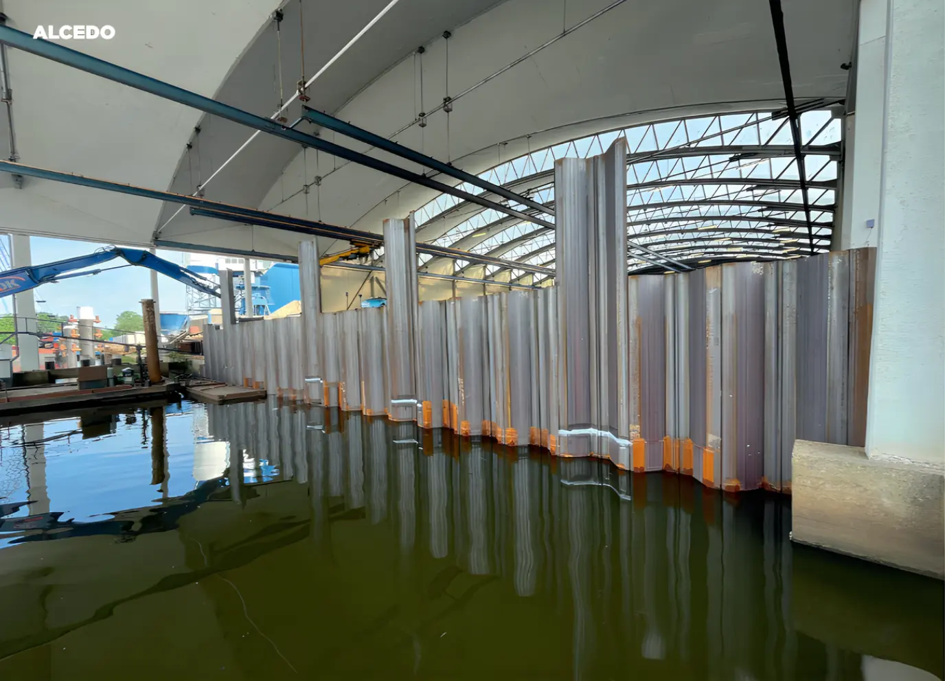 Damwandinstallatie