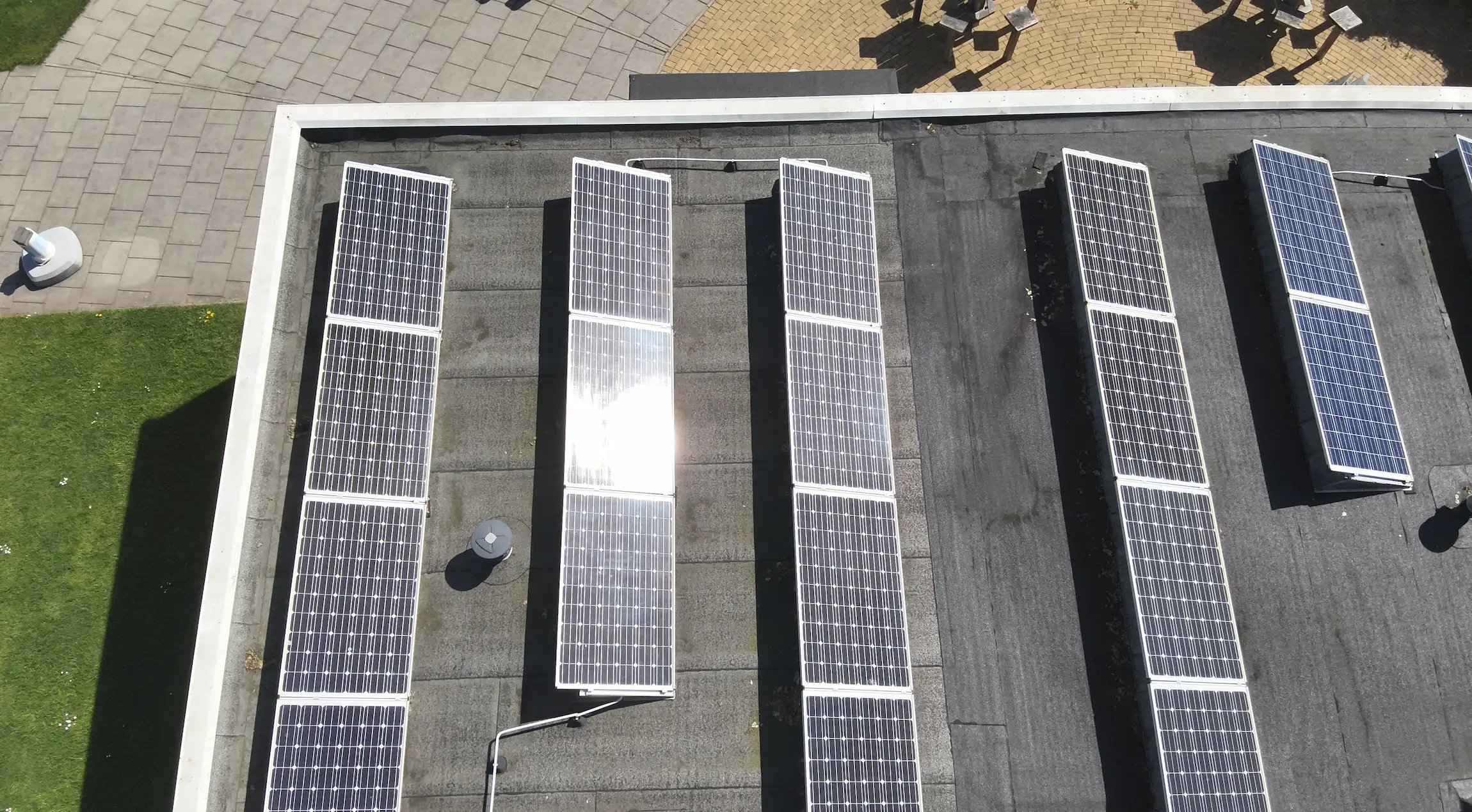Visuele Zonnepanelen Met Drone